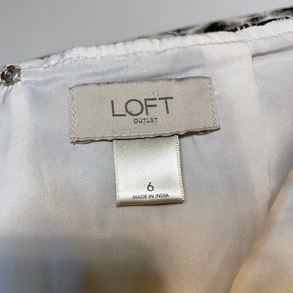 Stylish Office Skirt with Metallic Thread by LOFT, Office Holiday Parties - Picture 6 of 6